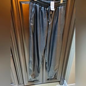 Joggers- CEFIAN vegan leather Joggers